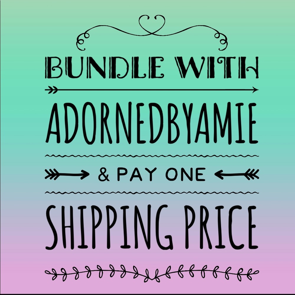 BUNDLE WITH @adornedbyamie, PAY ONE SHIPPING PRICE